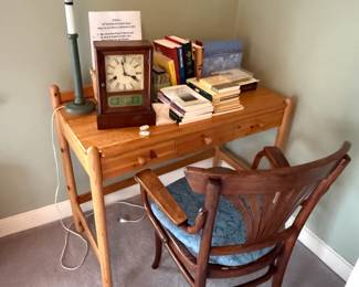 Pine desk and chair