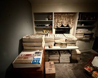 Huge lot of Vintage Baseball, Football, Hockey and Basketball Cards - Looks to be mostly 1980s and 1990s. There are approximately 50 boxes and they have not been picked through