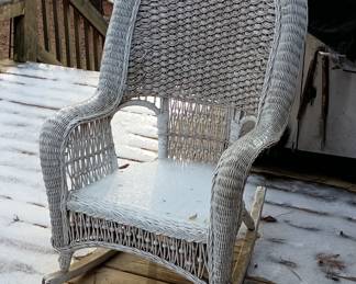 Vintage wicker furniture in good shape