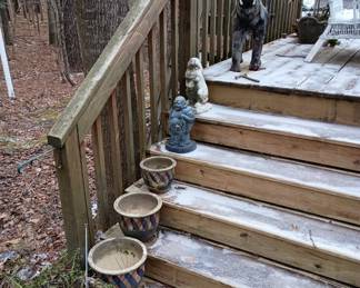 a few of the many garden pots