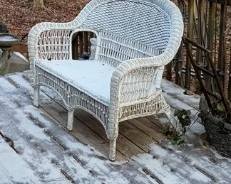 Nice wicker loveseat