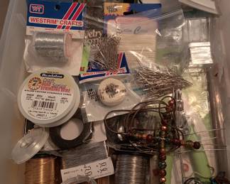 Large quantity of craft beading supplies. Also a large quantity of quality jewelry making beads and accessories