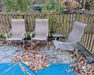 Patio chairs - there are 4.