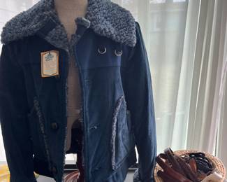 vintage with tags vintage jacket & vintage belts/gloves