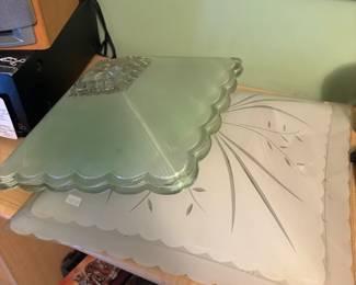 Vintage glass shades