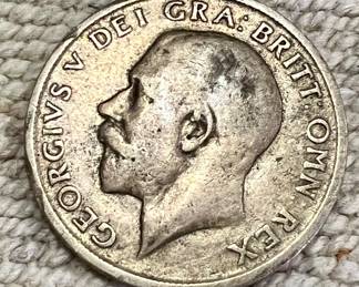 1918 Great Britain silver coin