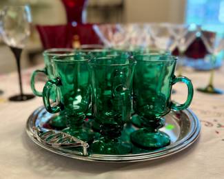 Green Irish Coffee Cups