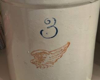 Red Wing 3 Gallon Crock 4' Wing