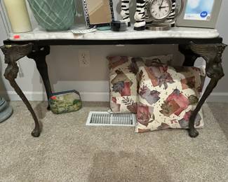 Cast Iron Marble Table