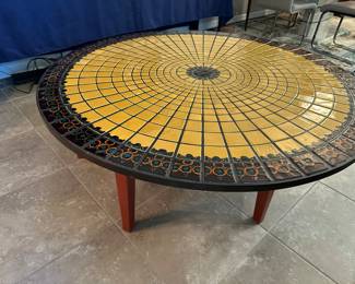 Wiinblad tile top table--not signed