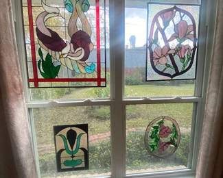 Tiffany-Style Stained Glass Window Panels
