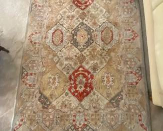 Safavieh Antiquity Collection Hand-Rufted Wool Area Rug, Earth Tone Shades, 7.5' x 5'