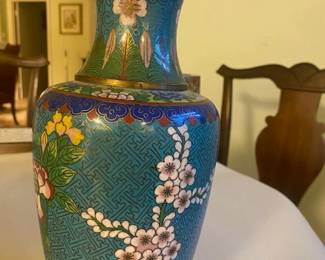 Vintage Chinese Cloisonne Vase, Likely from the Qing Dynasty - 20th Century, Highly Collectible!