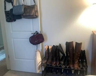Women's boots and shoes, handbags