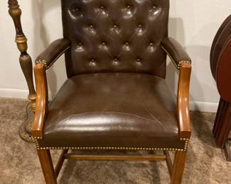 Taylor tufted vinyl arm chair (2)