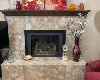 Acrylic art pieces, vases