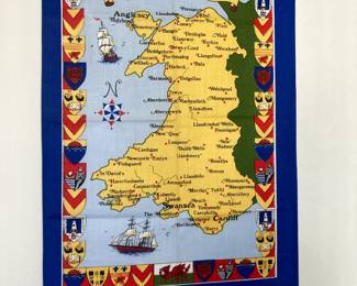 Tea towel of Wales