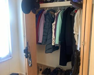 Women's jackets, hats, gloves, shoes