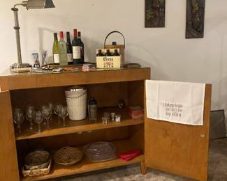Mid-Century Bar/Buffet, bar ware
