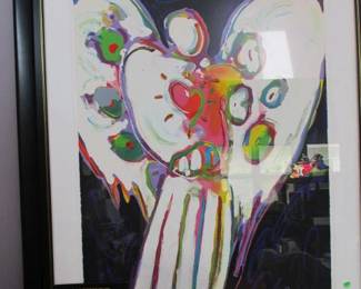 Peter Max large white angel 154/300 $2500
