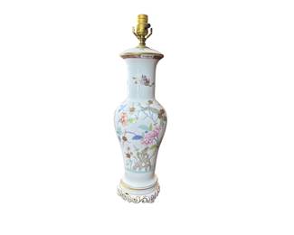 Herend Hungary Hand-Painted Porcelain Table Lamp,