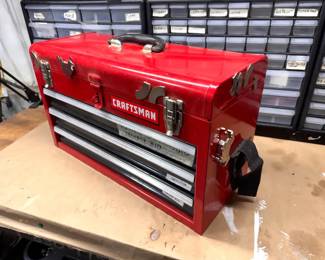 Craftsman Four Compartment Tool Cabinet With Contents
