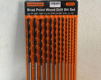 New Comoware 12-piece brad point wood drill bit set
