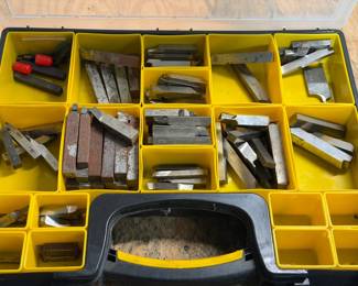 high-speed steel (HSS) lathe tool bits & Organizer
