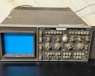 Philips PM3267, a 100 MHz dual-trace, dual-time base analog oscilloscope
