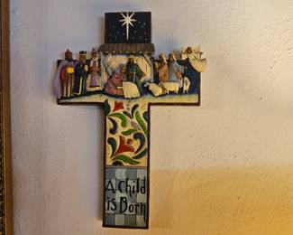 on wall, Jim Shore, main room