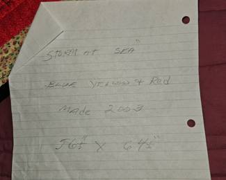 2003. 'Storm at Sea" Quilts by Nathan Goff. pic 2 of 4