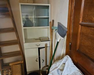 In basement between 2 areas, empty & ready