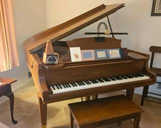 Living room, She taught children Piano lessons.