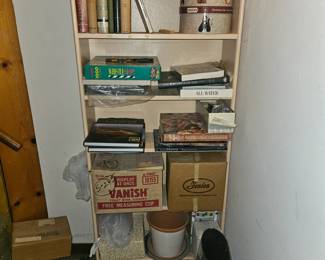 lower at end of stairs. shelf is for sale too