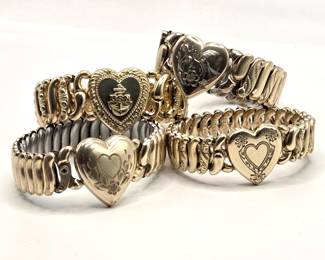 1940s Gold Filled Sweetheart Bracelets