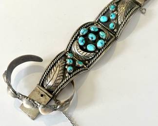 Native American Sterling Silver & Turquoise Jewelry