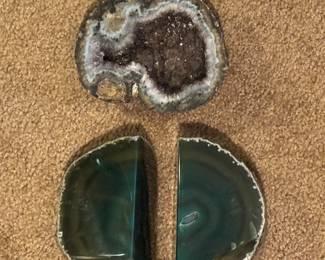 Geode bookends