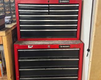 Husky rolling toolbox and contents 