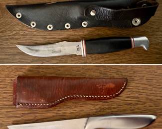 Case Cheyenne and Gerber Shorty fixed blade knives
