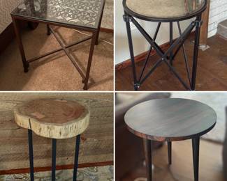 Selection of small side tables