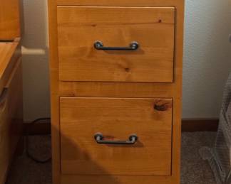 Pair of two drawer side tables