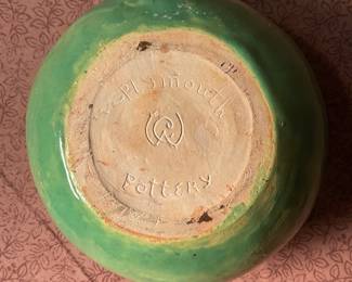 Plymouth Pottery signed CW