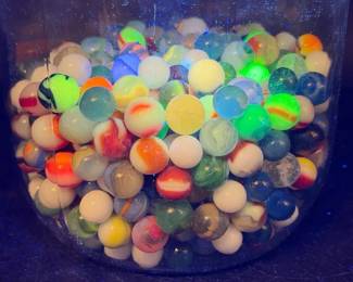 Marble Lot — Some Uranium Glass & Ultraviolet Glow!
