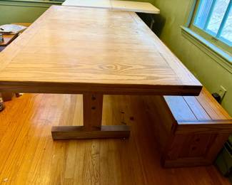 Wooden Table & Bench

