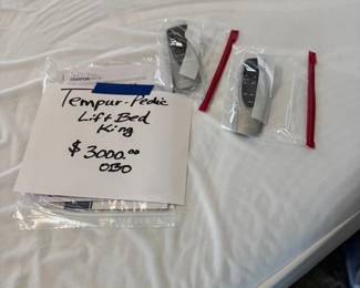 King size TempurPedic Electric Life Bed with remotes