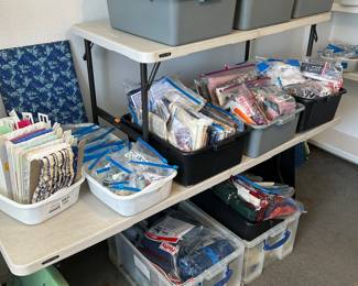 Trims, sewing notions.  