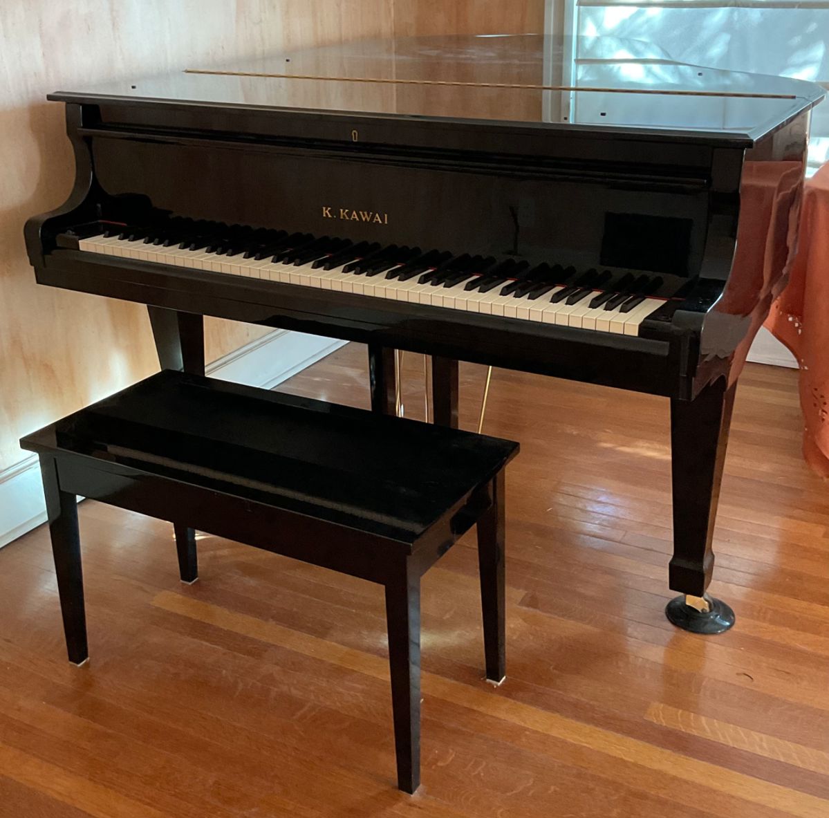 K. Kauai Baby Grand Piano- 58x 70x40 - Made in Japan
