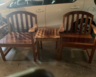 chairs-31x36 & 28x36 & side table-18x19x22