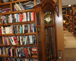 Grand father clock we have 2 of them a lot of first edition books as well