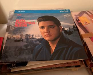Stack of record albums